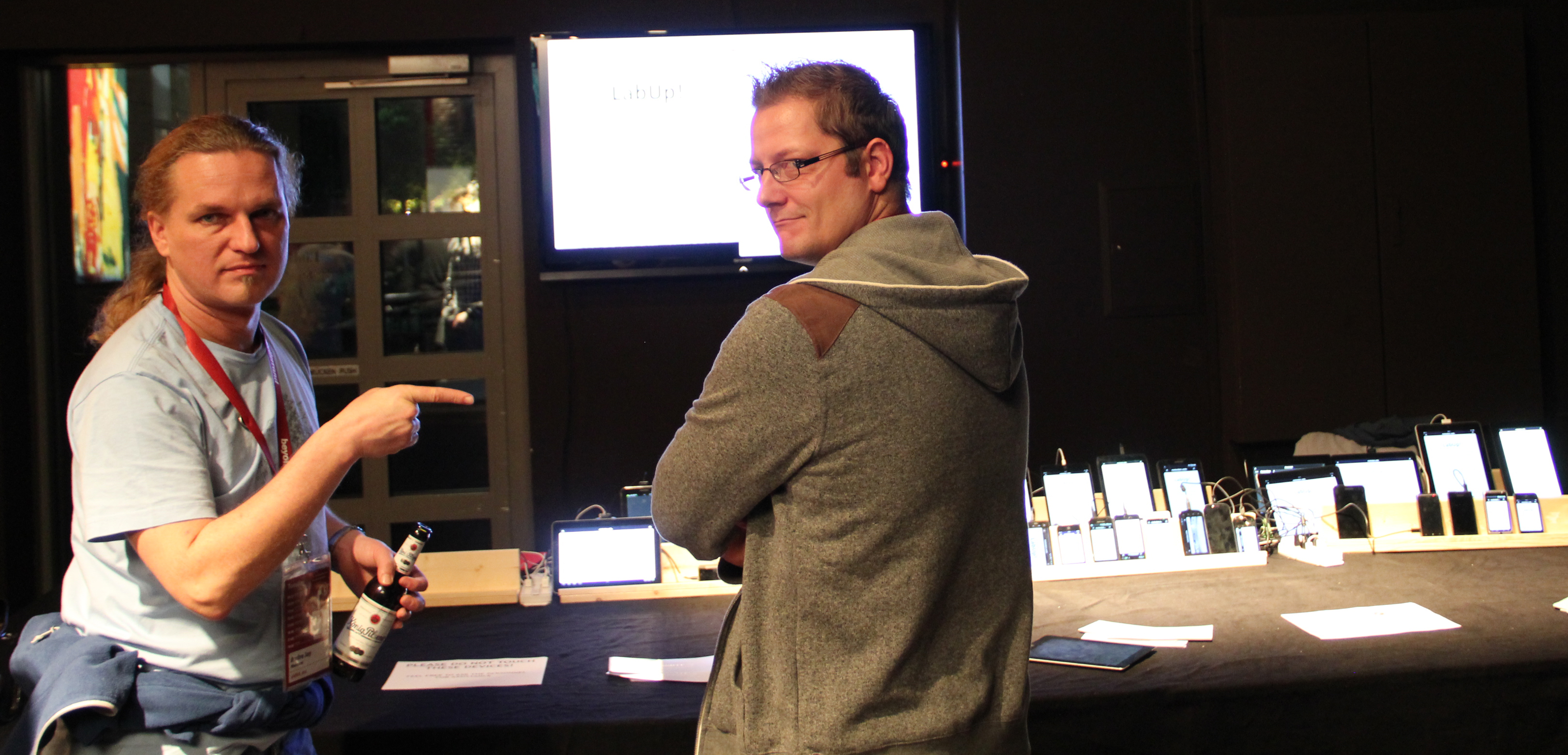 Jay (@klick_ass) and Sven (@maddesigns) at the @btconf-ODL